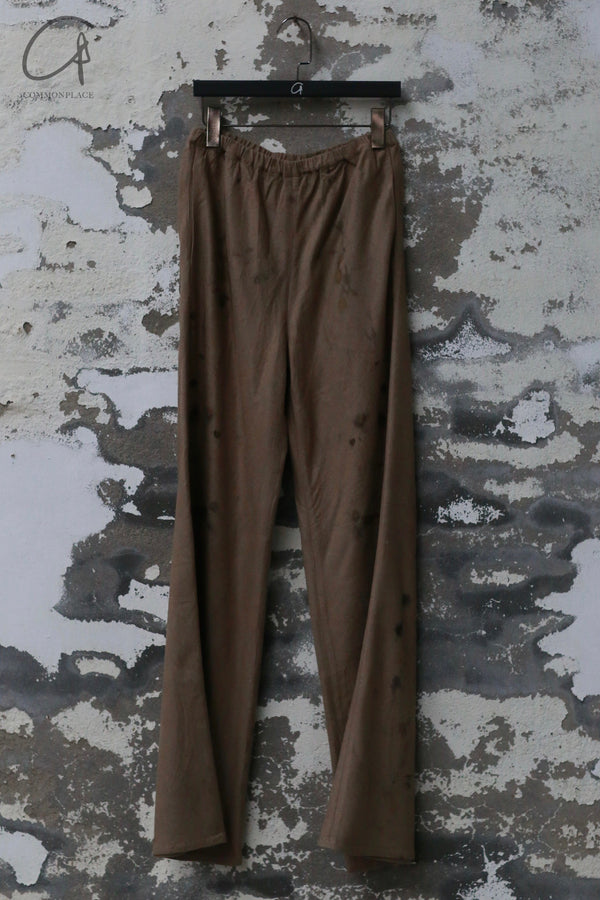 Mutedance 24 Autumn and Winter Loose Silk Cashmere Flower Dye Trousers MD-MD24FW52-CELADON MD24FW50